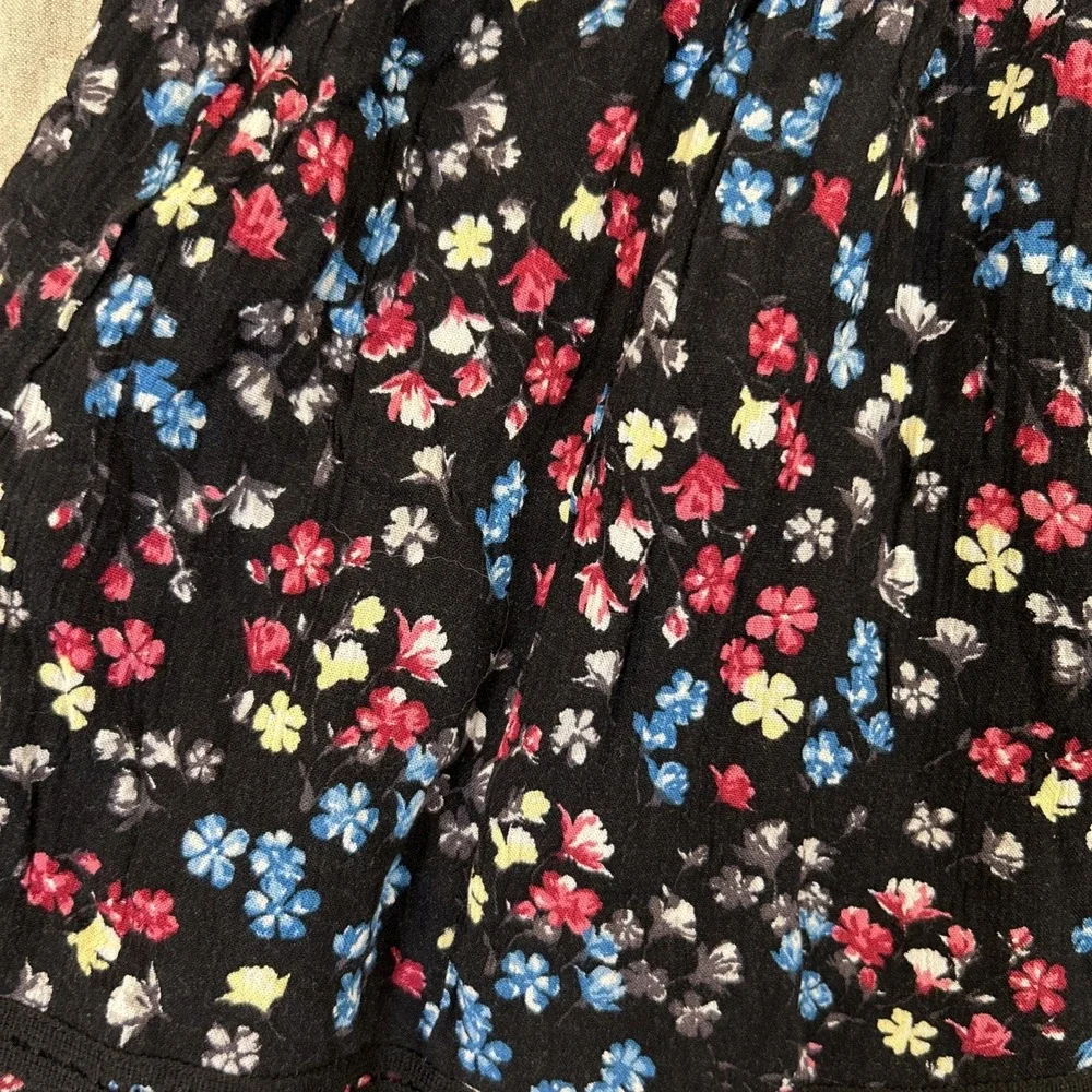 Abercrombie Kids Girls Skirt Floral Black Lined Size 13/14